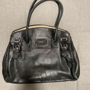 Prüne oversized bag- black real Argentine leather